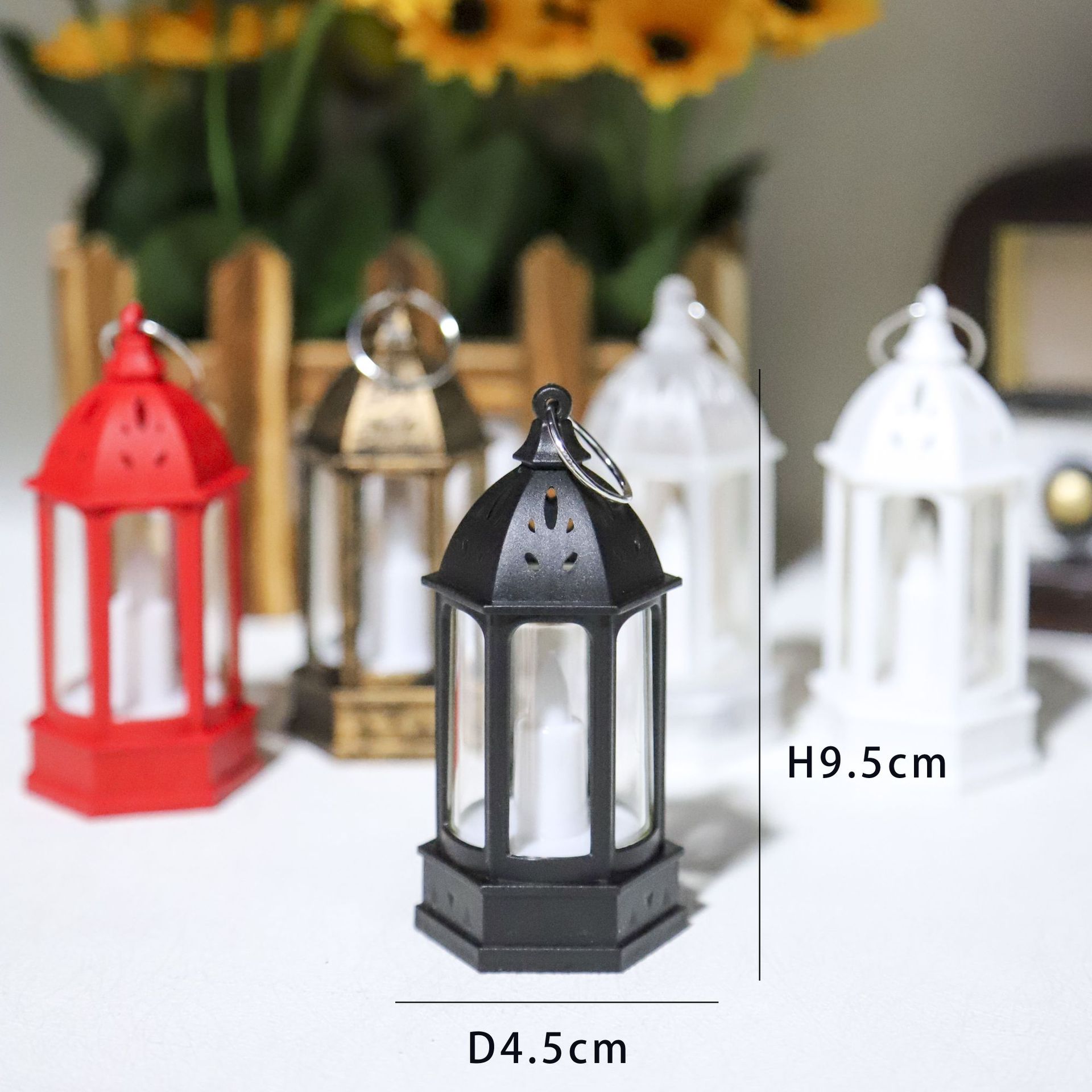Holiday Candle Set - Mini Kreatywna Lampka Atmosferyczna Świąteczna Retro
