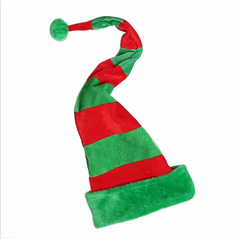 Santa Hat Plush - Pluszowa czapka świąteczna, czapka Świętego Mikołaja,