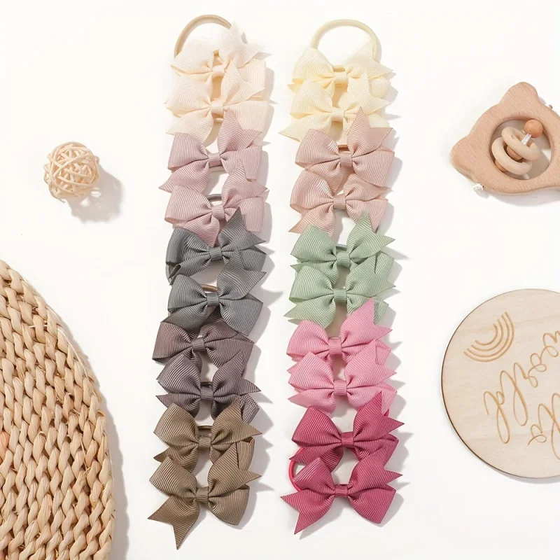 Ribbon Bow Gift - 20 sztuk/zestaw 2.1 cal piękny Bowknot