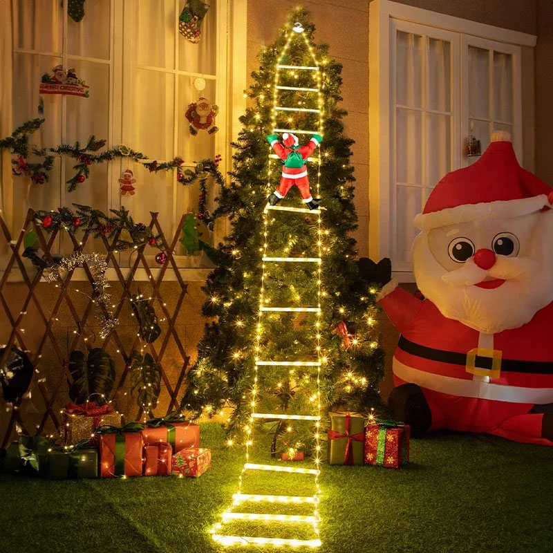 Christmas Lights Outdoor - Świąteczne lampki LED, dekoracyjna drabinka świetlna