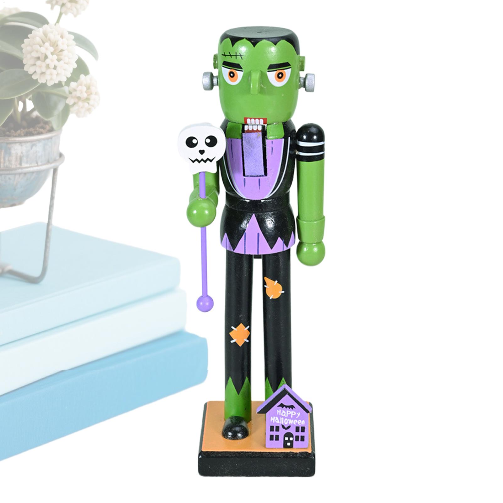 Nutcracker Figurine - Drewniany Dziadek do Orzechów na Halloween