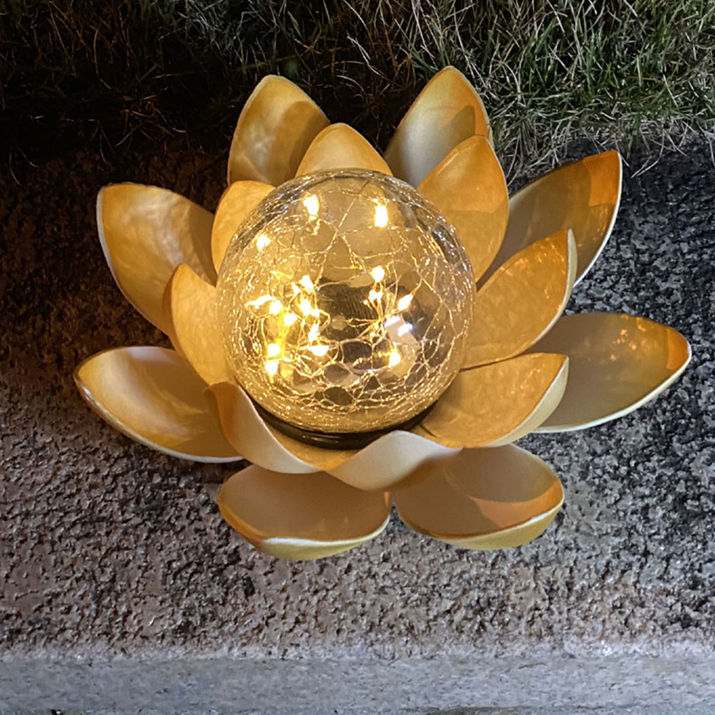 Christmas Lights Outdoor - Ogród w kształcie lotosu Lampy słoneczne
