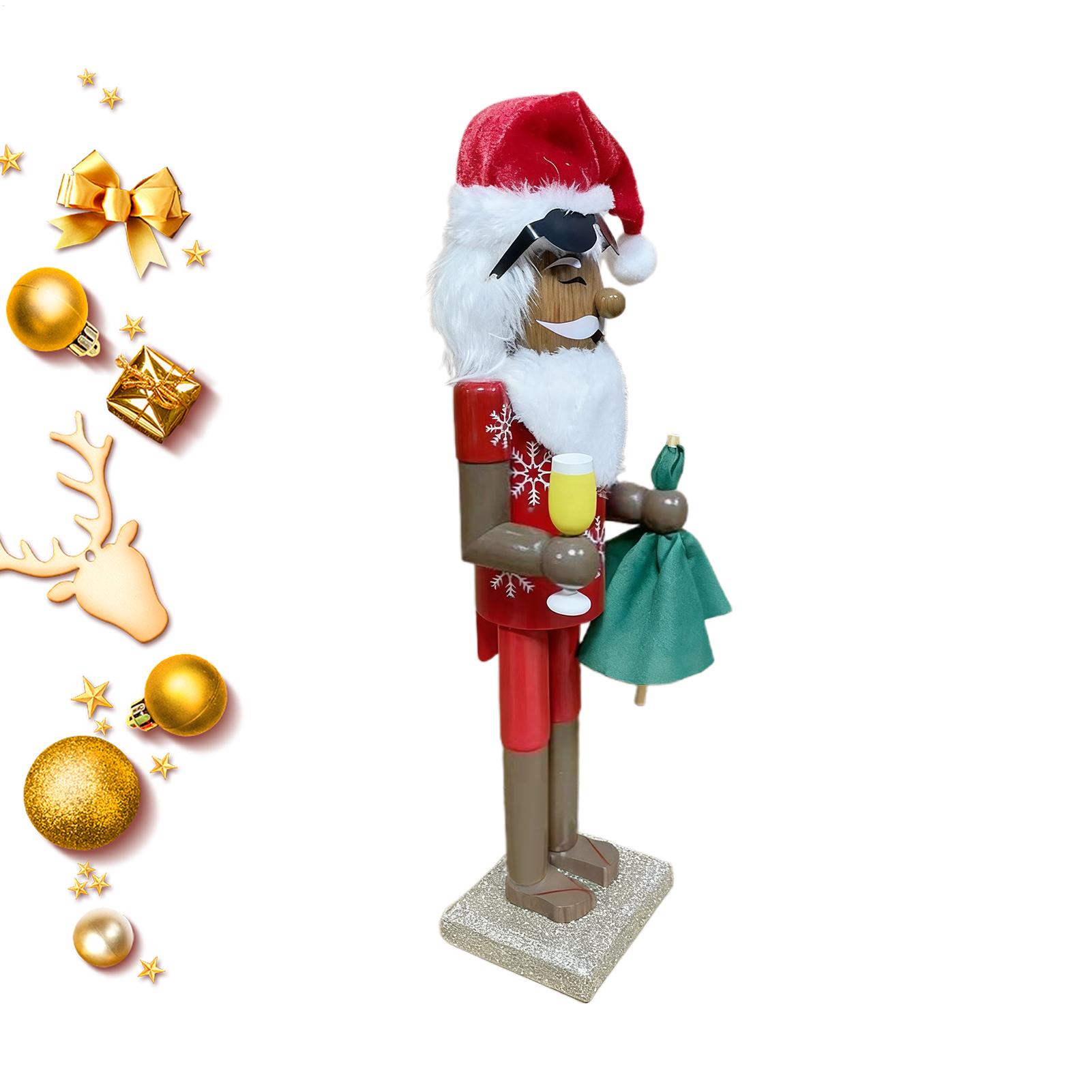 Nutcracker Figurine - Ozdoba Dziadek do Orzechów Świąteczna Afrykański