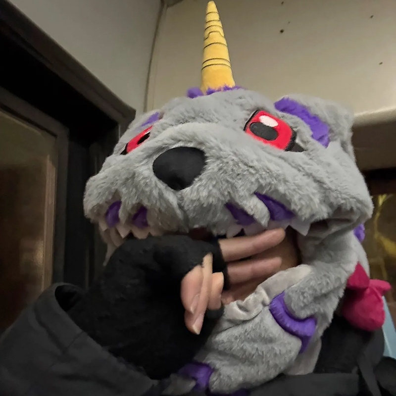 Santa Hat Plush - Animacja Digimon Adventure Gabumon pluszowy kapelusz