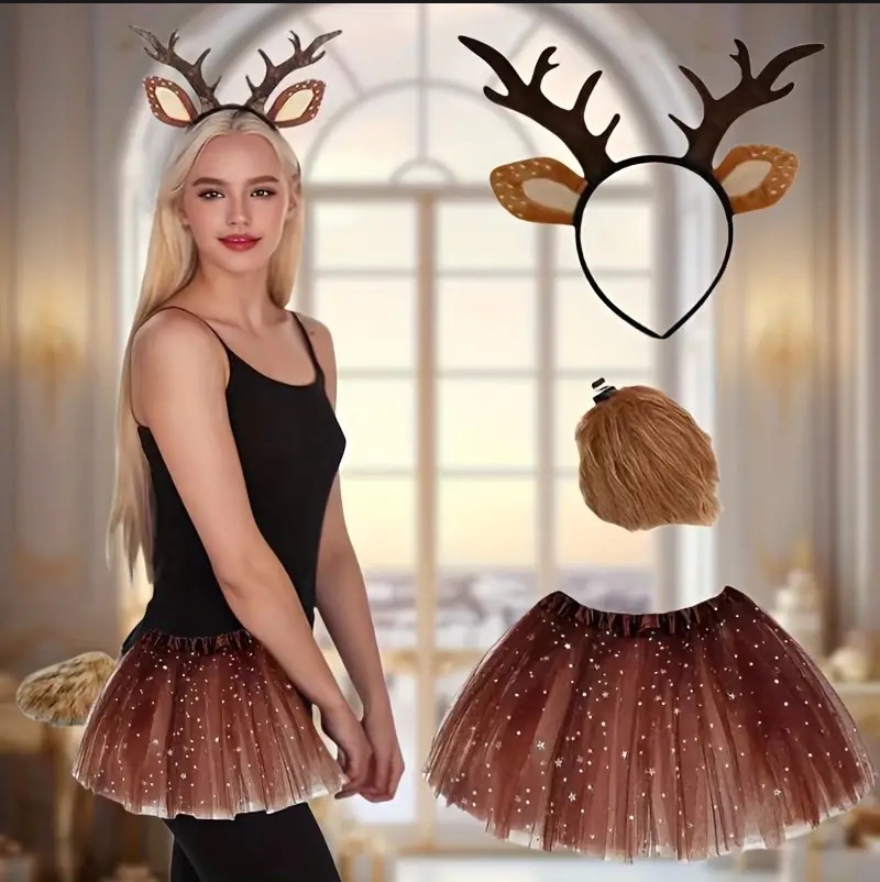 Zestaw przebrania renifera: sp – Reindeer Antlers Headband recenzja i cena