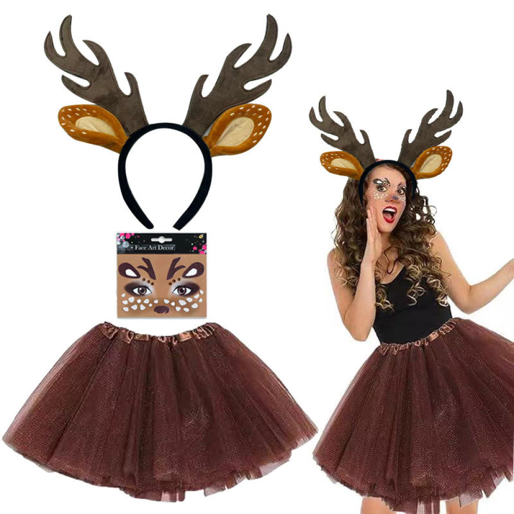Opaska na głowę z rogami renif – Reindeer Antlers Headband recenzja i cena