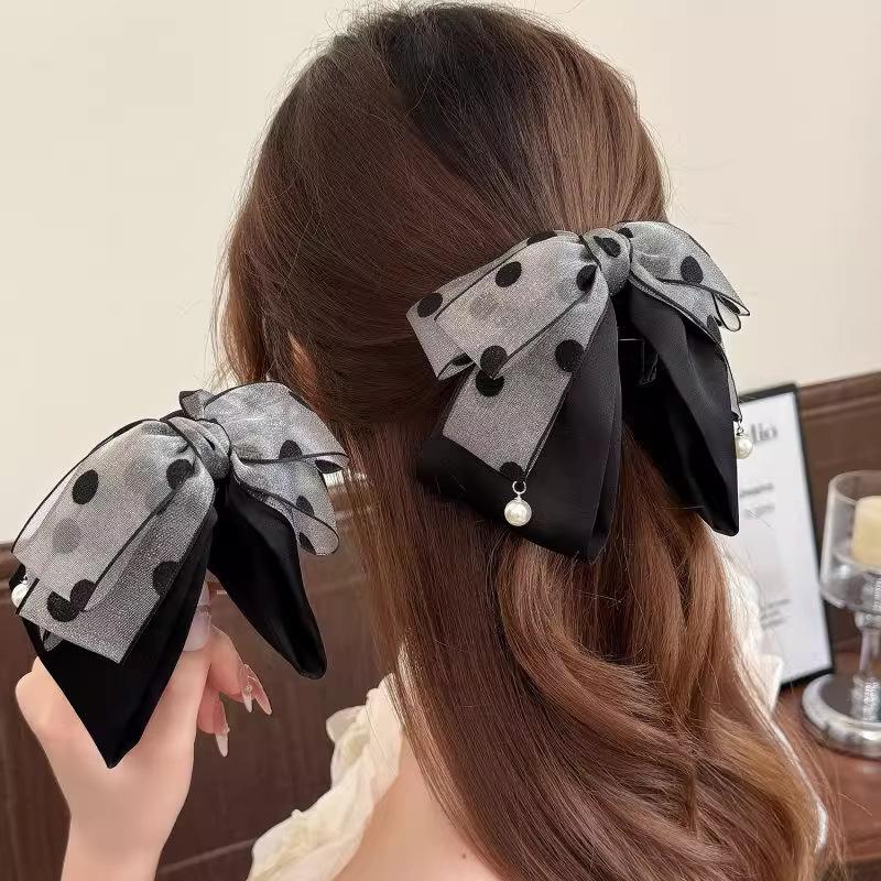 Elegancka szara spinka do włos – Ribbon Bow Gift recenzja i cena
