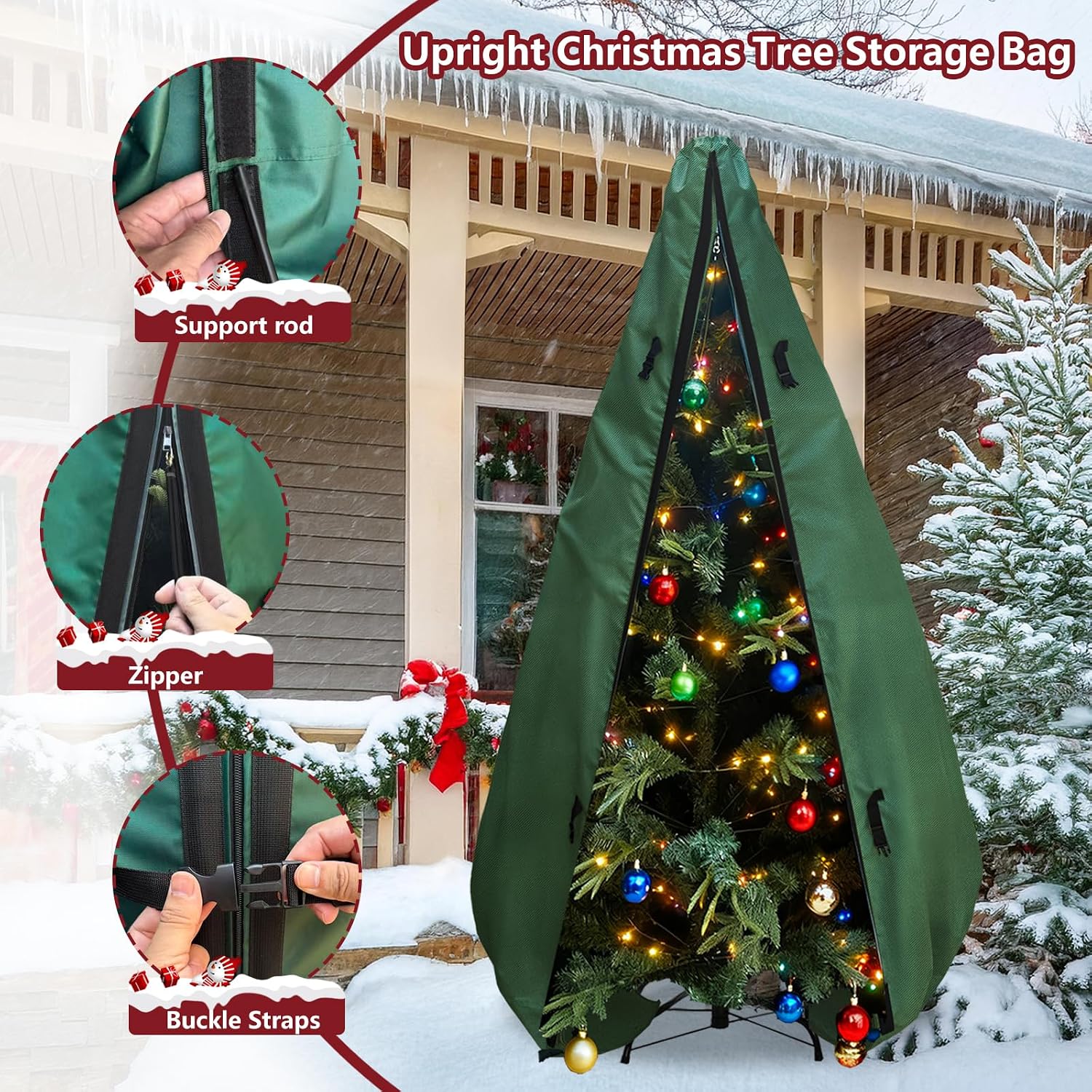 Pionowy pokrowiec na choinkę 7 – Christmas Tree Artificial recenzja i cena